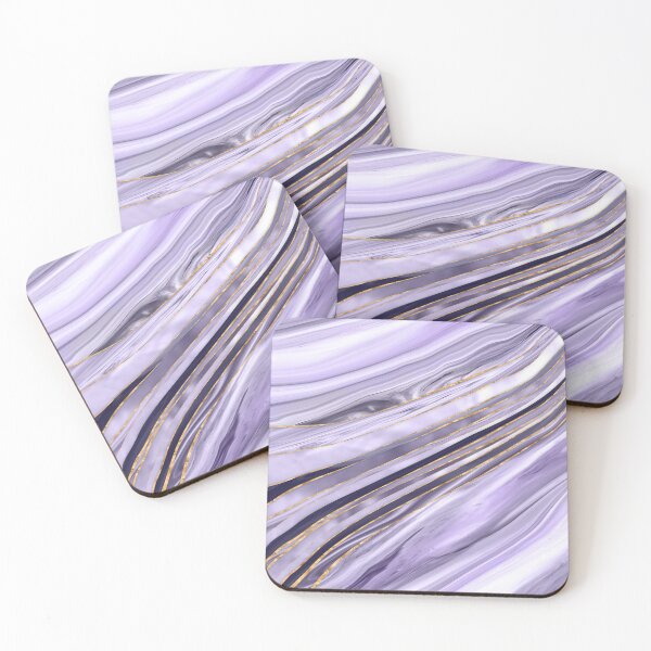 Item preview, Lavender Lilac Marble flow designed and sold by k9printart.