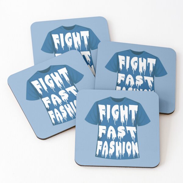 Artikelvorschau, FIGHT FAST FASHION Blaues T-Shirt entworfen und verkauft von everything4eva.