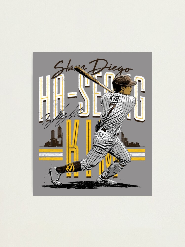 Ha-seong Kim Baseball Player Original Illustration Printed 