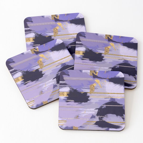 Item preview, Orchid Lavender gold Abstract designed and sold by k9printart.