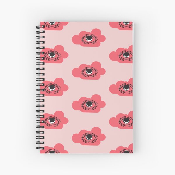 Pink Evil Eye Spiral Sketchbook Notebook