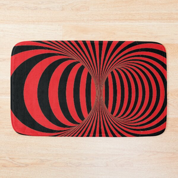 Item preview, Red Op Art Liquid Line Infinite Circle Illusion  designed and sold by DeliveryGeorge.