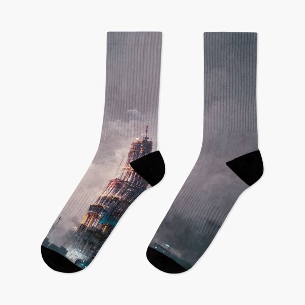 Item preview, Cyberpunk Leaning Tower Of Pisa designed and sold by CyberStreetArt.