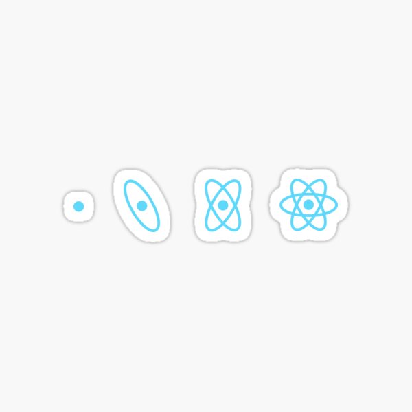 "React.js logo" Sticker for Sale by hipstuff | Redbubble