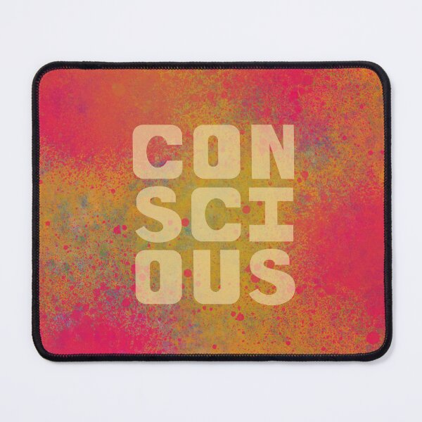 Item preview, Conscious - Graphic wording with paint splash background designed and sold by SirenSeventyOne.