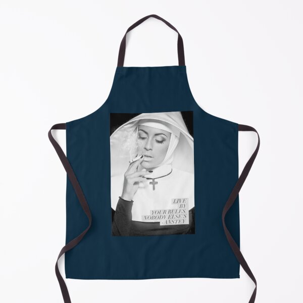 Item preview, Live By Your Rules Nobody Elses Nun Smoking Cigarette designed and sold by Hellmouthe.