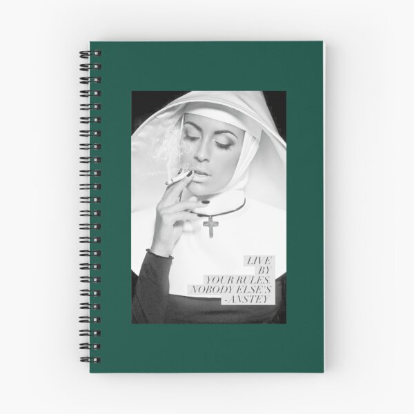 Item preview, Live By Your Rules Nobody Elses  Nun Smoking Cigarette  designed and sold by Hellmouthe.