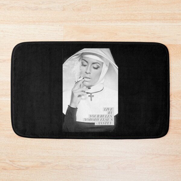 Item preview, Live By Your Rules Nobody Elses  Nun Smoking Cigarette  designed and sold by Hellmouthe.