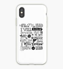 where you lead {gilmore girls} iPhone Case