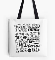 where you lead {gilmore girls} Tote Bag