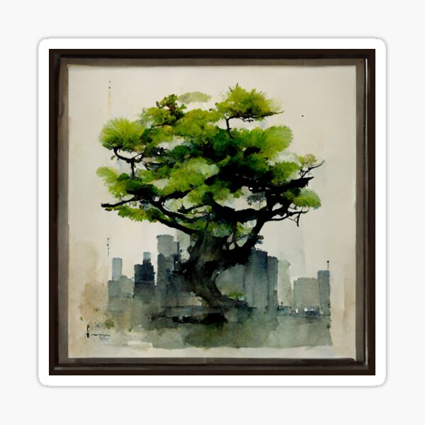 Japanese green maple tree Sticker
