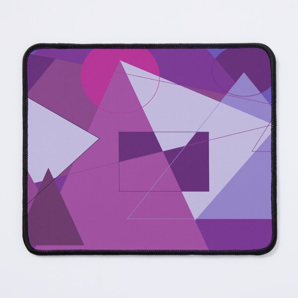 Item preview, 80's retro purple triangle shape abstract design designed and sold by TeesMi.