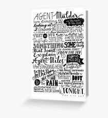 in the rain and the mud and the rain Greeting Card