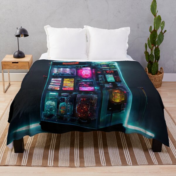 Item preview, Neon Cyberpunk Japanese Vending Machine designed and sold by CyberStreetArt.