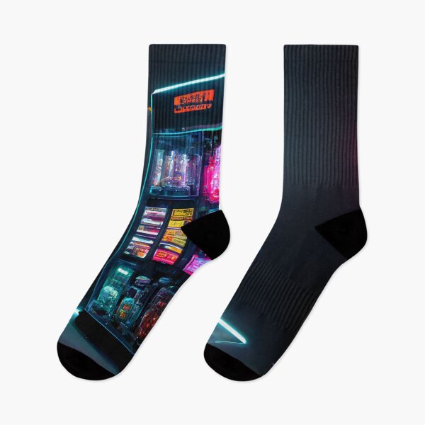 Item preview, Neon Cyberpunk Japanese Vending Machine designed and sold by CyberStreetArt.