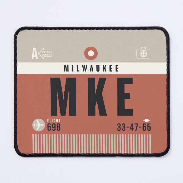 Item preview, Luggage Tag A - MKE Milwaukee Wisconsin USA designed and sold by VoodooCircus.