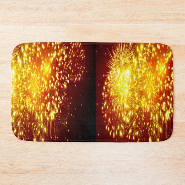 Item preview, Fire works Colorful Vector Design Graphic on black background402 designed and sold by AnadAA.