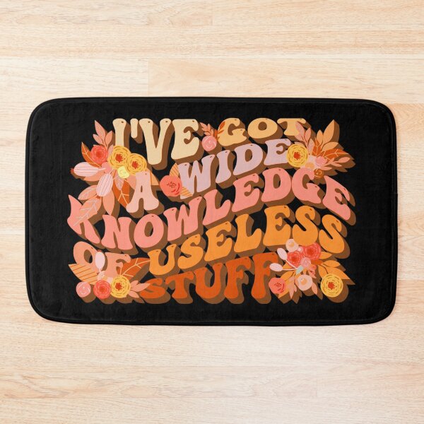 Item preview, Orange Retro Style I've Got A Wide Knowledge Of Useless Stuff, Fun Slogan For A Person Who Knows A Lot About Useless Stuff designed and sold by TrulyEpoque.