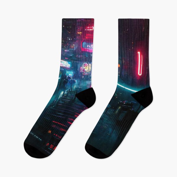 Item preview, Neon Cyberpunk Movie Poster designed and sold by CyberStreetArt.