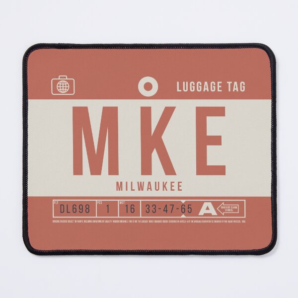 Item preview, Luggage Tag B - MKE Milwaukee Wisconsin USA designed and sold by VoodooCircus.