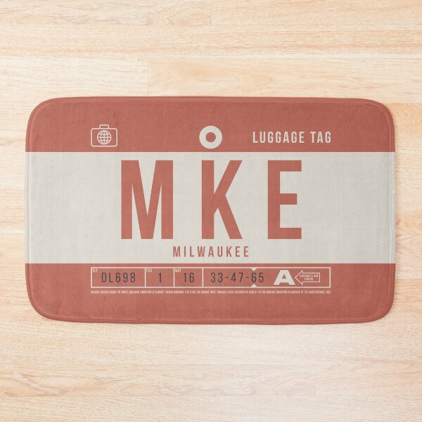 Item preview, Luggage Tag B - MKE Milwaukee Wisconsin USA designed and sold by VoodooCircus.