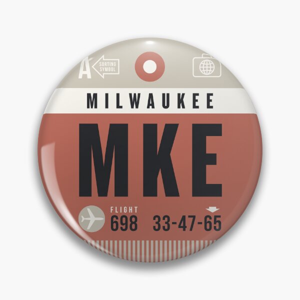 Item preview, Luggage Tag A - MKE Milwaukee Wisconsin USA designed and sold by VoodooCircus.