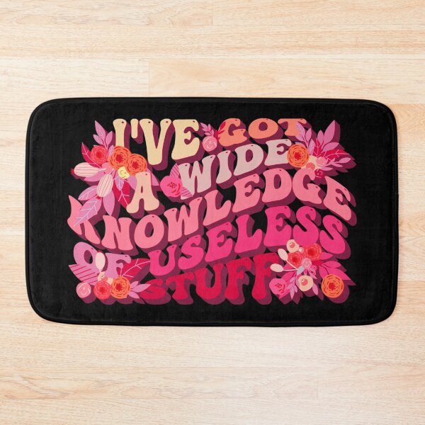 Item preview, Pink Retro Style I've Got A Wide Knowledge Of Useless Stuff, Fun Slogan For A Person Who Knows A Lot About Useless Stuff designed and sold by TrulyEpoque.