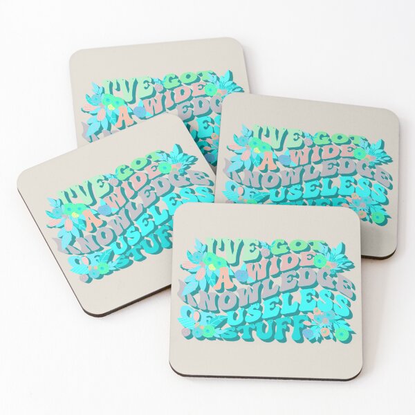 Item preview, Turquoise Retro Style I've Got A Wide Knowledge Of Useless Stuff, Fun Slogan For A Person Who Knows A Lot About Useless Stuff designed and sold by TrulyEpoque.