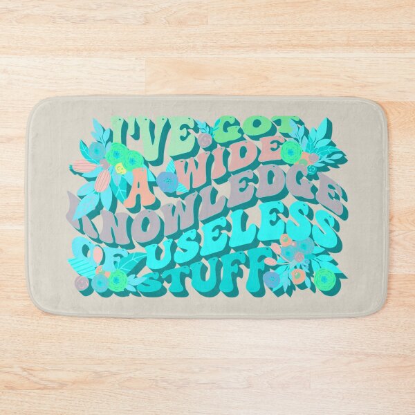 Item preview, Turquoise Retro Style I've Got A Wide Knowledge Of Useless Stuff, Fun Slogan For A Person Who Knows A Lot About Useless Stuff designed and sold by TrulyEpoque.