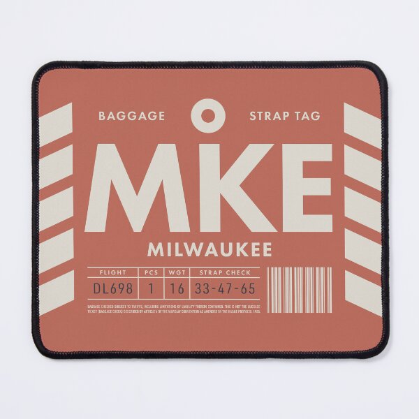 Item preview, Luggage Tag D - MKE Milwaukee Wisconsin USA designed and sold by VoodooCircus.