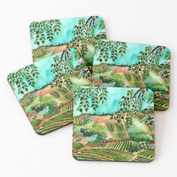 Item preview, Italian Vineyards Landscape designed and sold by SandraArtStudio.