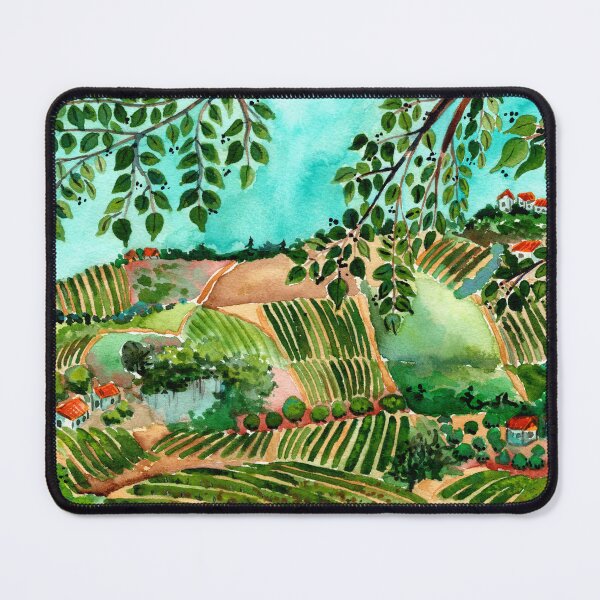 Aperçu de l'œuvre Paysage de vignobles italiens créée et vendue par SandraArtStudio.