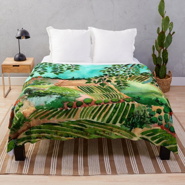 Item preview, Italian Vineyards Landscape designed and sold by SandraArtStudio.