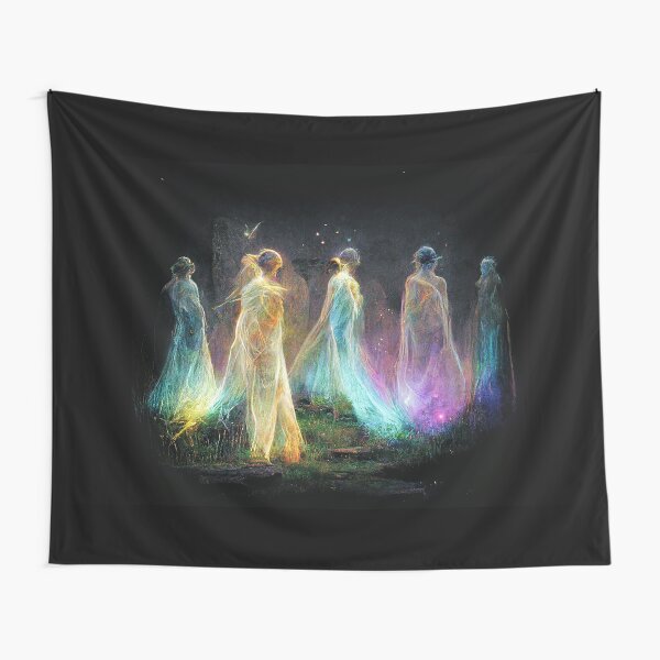 Standing stones fairies Tapestry