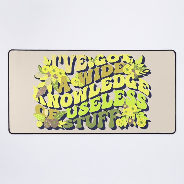 Item preview, Yellow Retro Style I've Got A Wide Knowledge Of Useless Stuff, Fun Slogan For A Person Who Knows A Lot About Useless Stuff designed and sold by TrulyEpoque.