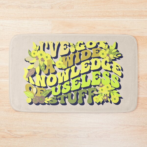 Item preview, Yellow Retro Style I've Got A Wide Knowledge Of Useless Stuff, Fun Slogan For A Person Who Knows A Lot About Useless Stuff designed and sold by TrulyEpoque.