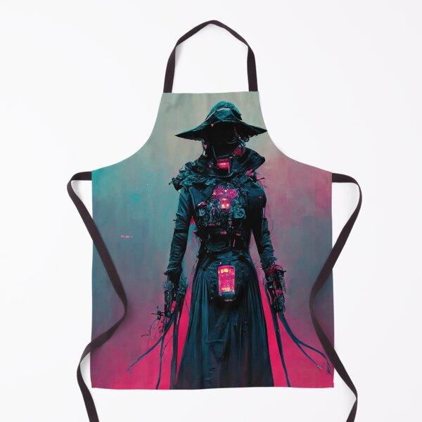 Item preview, Neon Cyberpunk Witch Character Design designed and sold by CyberStreetArt.