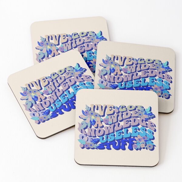 Item preview, Blue Retro Style I've Got A Wide Knowledge Of Useless Stuff, Fun Slogan For A Person Who Knows A Lot About Useless Stuff designed and sold by TrulyEpoque.