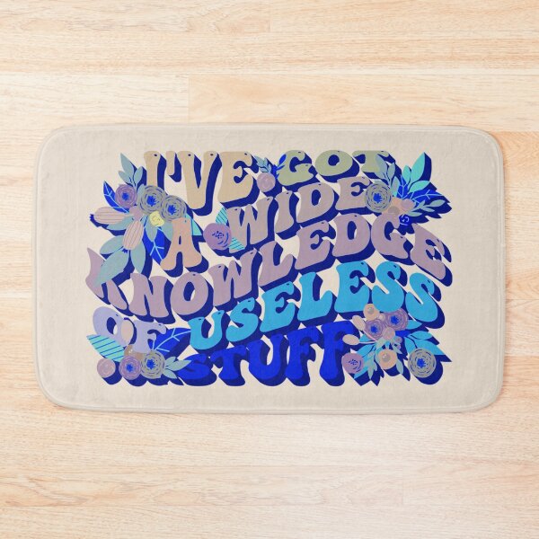Item preview, Blue Retro Style I've Got A Wide Knowledge Of Useless Stuff, Fun Slogan For A Person Who Knows A Lot About Useless Stuff designed and sold by TrulyEpoque.