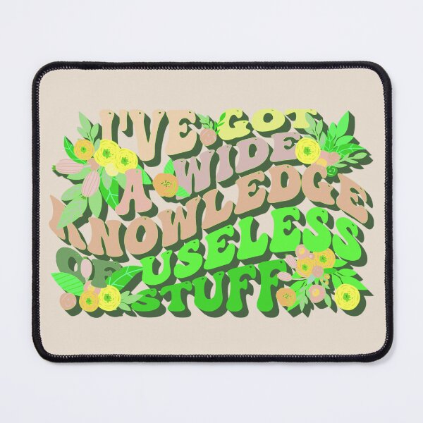 Item preview, Green Retro Style I've Got A Wide Knowledge Of Useless Stuff, Fun Slogan For A Person Who Knows A Lot About Useless Stuff designed and sold by TrulyEpoque.
