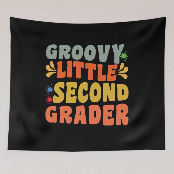 Item preview, Groovy Little Second Grader, Funny Back To School ideas designed and sold by Artsy Fun.