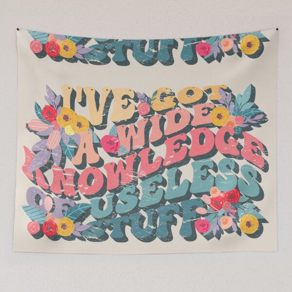 Item preview, Distressed Retro Style I've Got A Wide Knowledge Of Useless Stuff, Fun Slogan For A Person Who Knows A Lot About Useless Stuff designed and sold by TrulyEpoque.