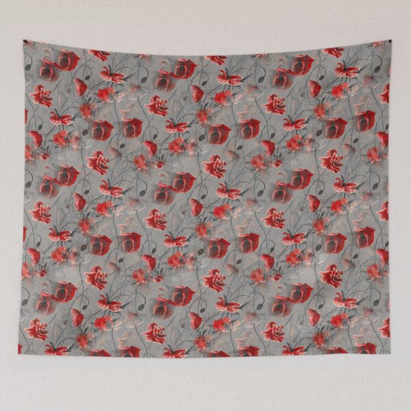 Item preview, Red Poppy Flowers designed and sold by ABGdesigns.