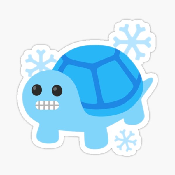"Ice Turtle " Sticker for Sale by ajrodz Redbubble