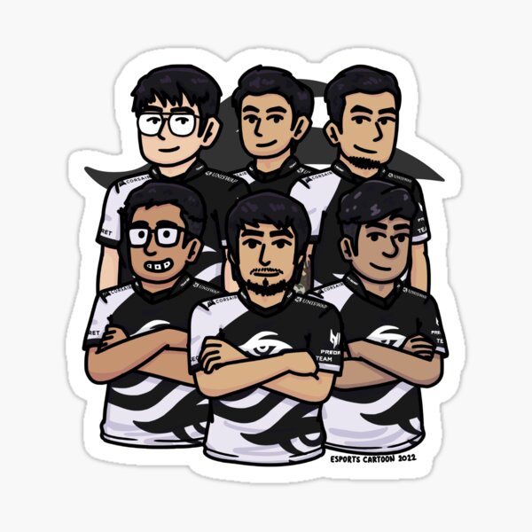 Vista previa del artículo con la obra «Equipo secreto PH 2022», diseñado y vendido por EsportsCartoon.