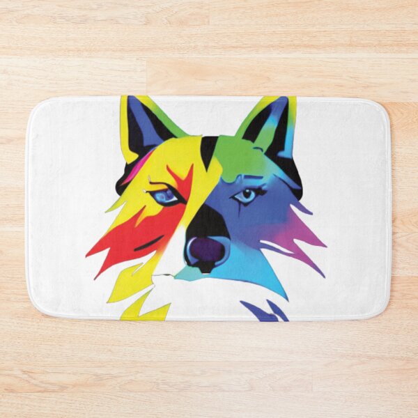 Item preview, Colorful wolf  designed and sold by ralick.
