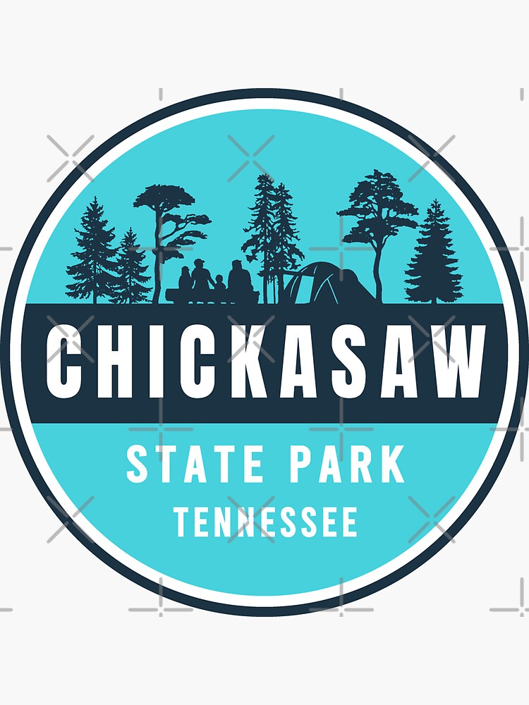 "Chickasaw State Park TN Family Logo" Sticker for Sale by VanyaKar