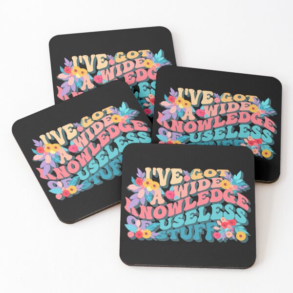 Item preview, Bright Retro Style I've Got A Wide Knowledge Of Useless Stuff, Fun Slogan For A Person Who Knows A Lot About Useless Stuff designed and sold by TrulyEpoque.