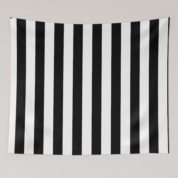 Item preview, Black and white vertical stripes for bold graphic statement, or for referee shirts.  - WelshDesigns designed and sold by welshdesigns.