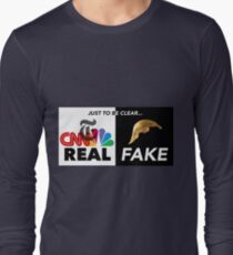 REAL NEWS/FAKE PRESIDENT Long Sleeve T-Shirt